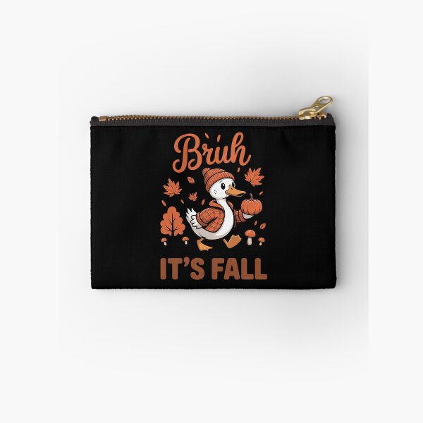 Item preview, Bruh Its Fall Cozy Goose Pumpkin Thanksgiving Autumn Leaves designed and sold by CultureSpec.