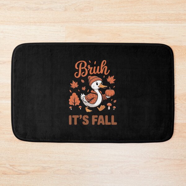 Item preview, Bruh Its Fall Cozy Goose Pumpkin Thanksgiving Autumn Leaves designed and sold by CultureSpec.