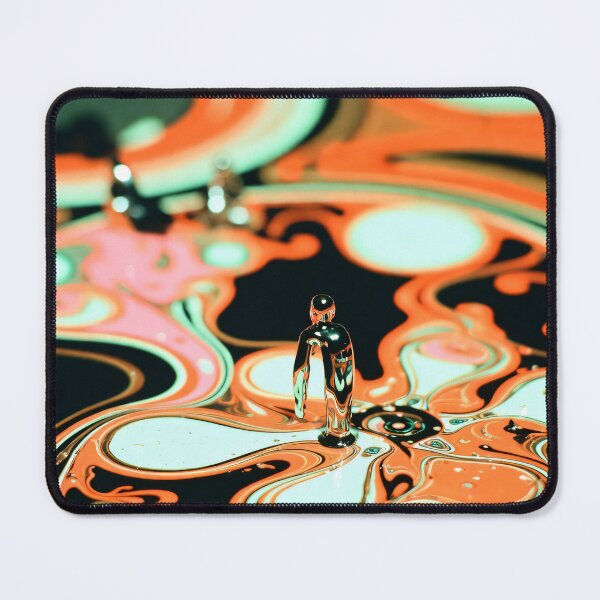 Item preview, “Liquid Chrome Figure – Psychedelic Fluid Art” designed and sold by KiraChie.