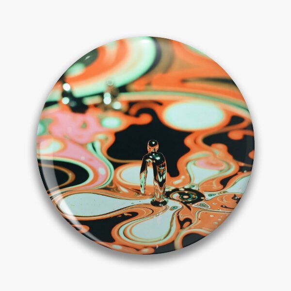 Item preview, “Liquid Chrome Figure – Psychedelic Fluid Art” designed and sold by KiraChie.