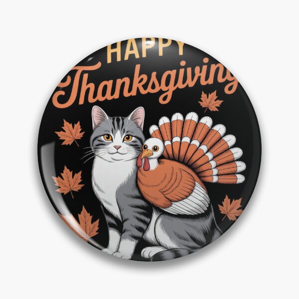 Item preview, Happy Thanksgiving Cat Turkey Day Fall Women Girls Kids Men  designed and sold by VerseFarm.