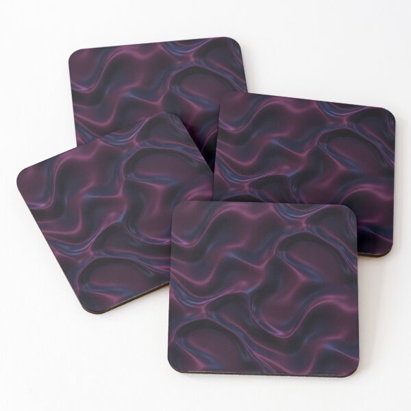 Item preview, Deep Plum Satin Waves designed and sold by Kaleidoscope Print.