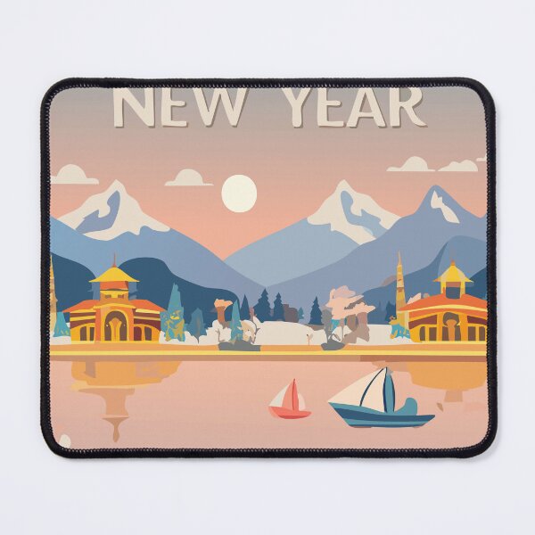 Item preview, Happy New Year mountains designed and sold by Doniia.