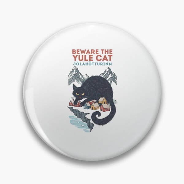 Item preview, Beware the Yule Cat Icelandic Jólakötturinn Beware the Jolakotturin Icelandic Christmas Cat designed and sold by jillianhanna.