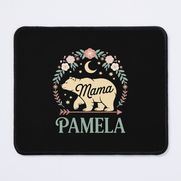 Item preview, Pamela Name Floral Personalized Mama Bear designed and sold by RsFilsingerArt.