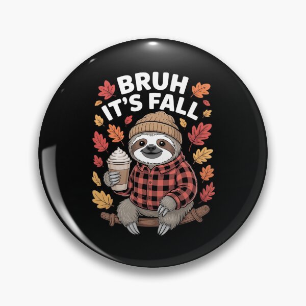Item preview, Bruh It's Fall Sloth Pumpkin Spice Funny Autumn Thanksgiving designed and sold by CultureSpec.