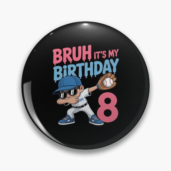 Artikelvorschau, Alter, ich hab 8 Geburtstag! Baseball-Eiscreme-Drip, 8 Jahre alt entworfen und verkauft von CultureSpec.