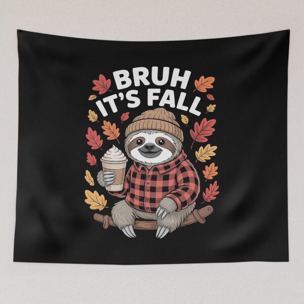 Item preview, Bruh It's Fall Sloth Pumpkin Spice Funny Autumn Thanksgiving designed and sold by CultureSpec.
