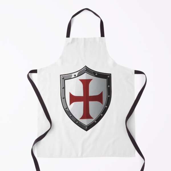 Item preview, Crusader Shield Sticker – Red Cross to Edge | Medieval Knight Design designed and sold by Nibble & Doodle.