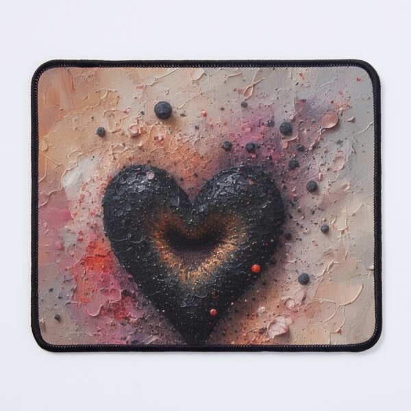 Item preview, Abstract dark heart made of textured paint designed and sold by Mianku | Für das Leben.
