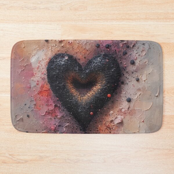 Item preview, Abstract dark heart made of textured paint designed and sold by Mianku | Für das Leben.