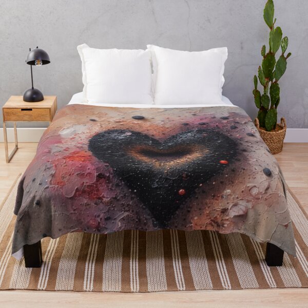 Item preview, Abstract dark heart made of textured paint designed and sold by Mianku | Für das Leben.