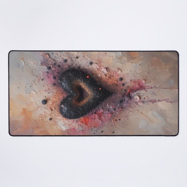 Item preview, Abstract dark heart made of textured paint designed and sold by Mianku | Für das Leben.