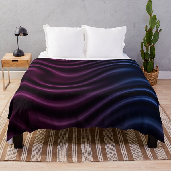 Item preview, Purple Blue Satin Waves designed and sold by Kaleidoscope Print.