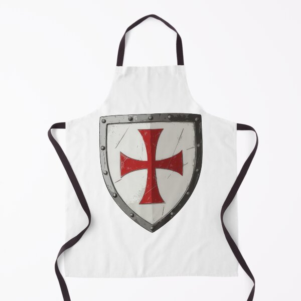 Item preview, Crusader Shield Sticker – Red Cross to Edge | Medieval Knight Design designed and sold by Nibble & Doodle.