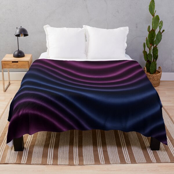 Item preview, Purple Midnight Satin Waves designed and sold by Kaleidoscope Print.