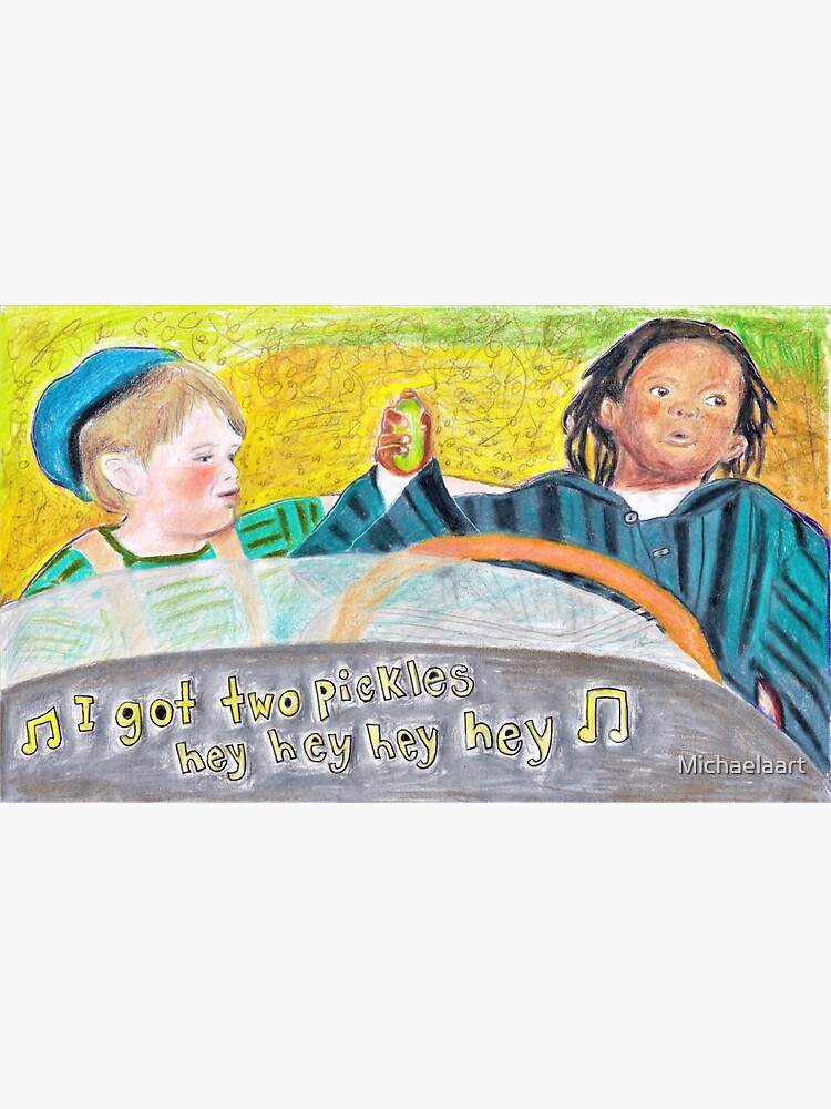 "Little Rascals 3rd 'I've got two pickles'" Sticker by Michaelaart