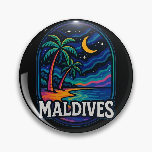 Item preview, Maldives Island Beach Night Travel designed and sold by TomFrontierArt.