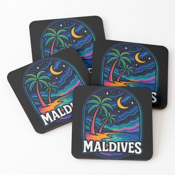 Item preview, Maldives Island Beach Night Travel designed and sold by TomFrontierArt.