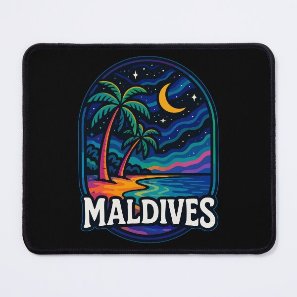 Item preview, Maldives Island Beach Night Travel designed and sold by TomFrontierArt.