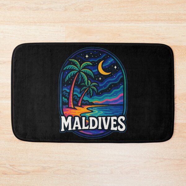 Item preview, Maldives Island Beach Night Travel designed and sold by TomFrontierArt.