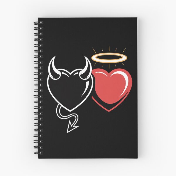 Item preview, Good And Evil Heart Comic Cartoon Angel Bad  designed and sold by estellaken.