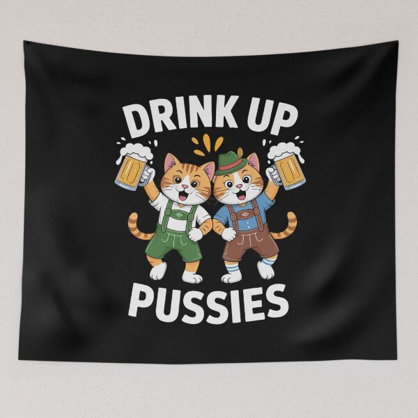 Item preview, Oktoberfest Cat German Beer Fest Men Drink Up Pussies  designed and sold by FortuneFull.