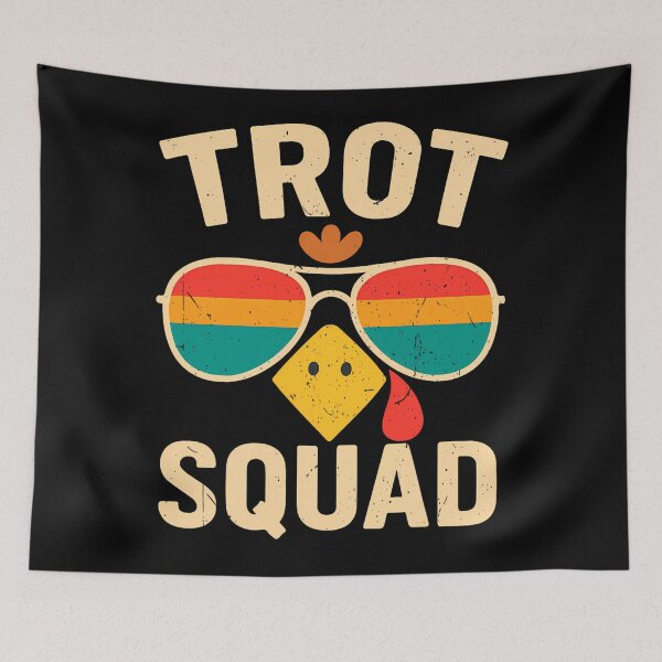 Item preview, Gobble Thanksgiving Fall Squad Happy Trot 80s Cute designed and sold by CalvinVanAuken.