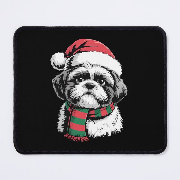 Item preview, Brussels Griffon Dog Xmas Santa Hat Scarf Christmas designed and sold by ShelFisher.