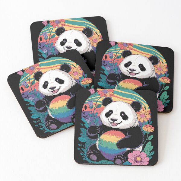 Item preview, Panda Bear Flowers Floral Girls Kids Funny Cute Panda Lover  designed and sold by NailMolisa.