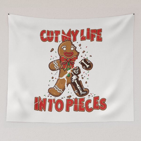 Item preview, Cut My Life Into Pieces Gingerbread Skeleton Sublimation Emo Christmas Funny Holiday  designed and sold by jillianhanna.