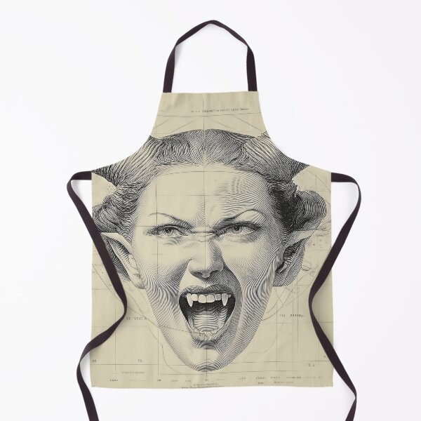 Item preview, Screaming Demon Face with Horns designed and sold by lautir.