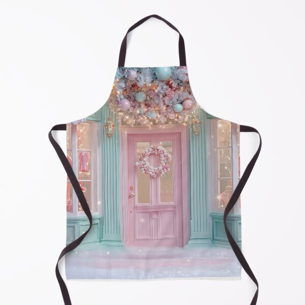 Item preview, Pastel Christmas Candy Shop Storefront - Whimsical Pink & Teal Backdrop designed and sold by Lamarcy.