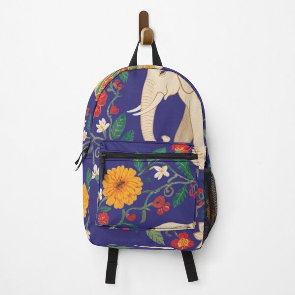 Item preview, Indian Elephant in a Floral Wreath – Boho Art Print designed and sold by HappySproutArt.