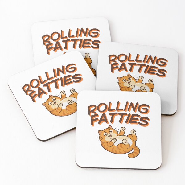 Item preview, Rolling Fatties Cat Funny Fat Cat Sarcastic Pet Owner Gift Chubby Cat  designed and sold by jillianhanna.