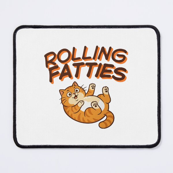 Item preview, Rolling Fatties Cat Funny Fat Cat Sarcastic Pet Owner Gift Chubby Cat designed and sold by jillianhanna.