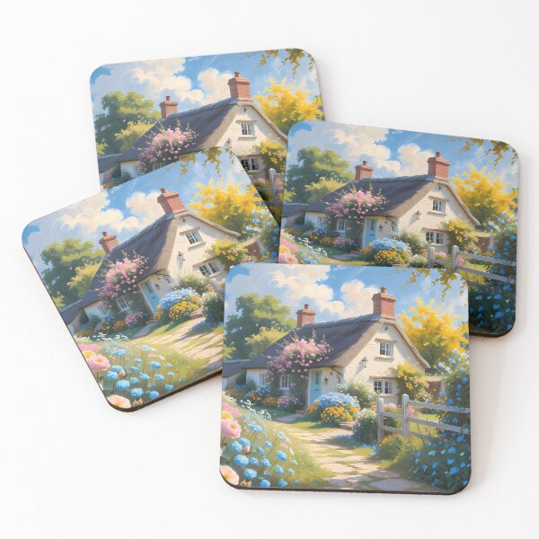 Item preview, Romantic Cottagecore Garden – Cozy Floral Countryside Art designed and sold by SamartkitDesign.