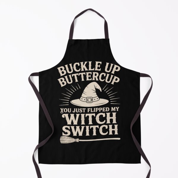 Item preview, Buckle Up Buttercup Witch Switch Halloween Witch designed and sold by ShelFisher.