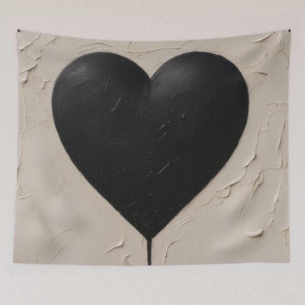 Item preview, Loss of the heart in black ink designed and sold by Mianku | Für das Leben.