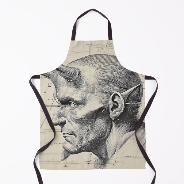 Item preview, Anatomical Illustration of a devil with Horns designed and sold by lautir.