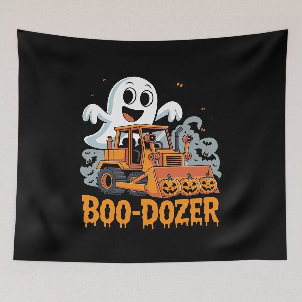 Item preview, Bulldozer Halloween Boo Dozer Construction Truck Boy Kids designed and sold by Sandrhaus.