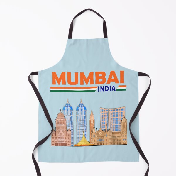 Item preview, Mumbai Skyline India Map – Bold Cartoon Style designed and sold by mashmosh.