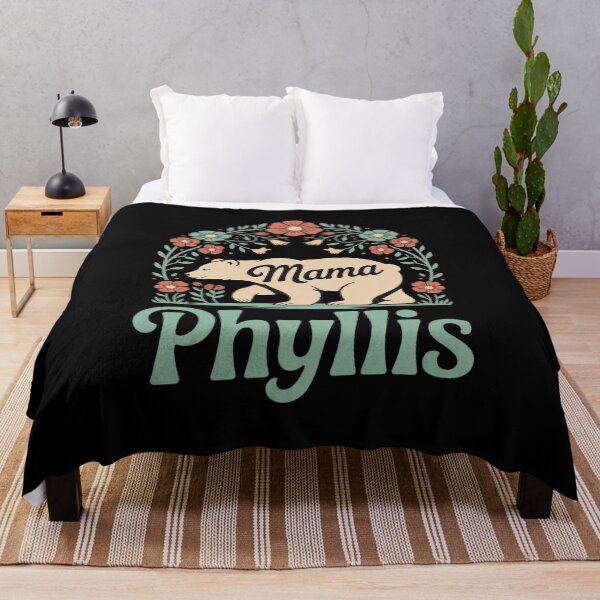 Item preview, Phyllis Name Floral Personalized Mama Bear  designed and sold by NailMolisa.