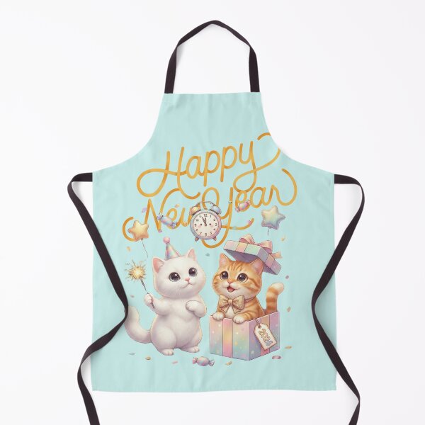 Item preview, Cute Kawaii Kittens New Year 2026 Party | Pastel Cat Gift Box & Sparkler designed and sold by E-SarnEdge.