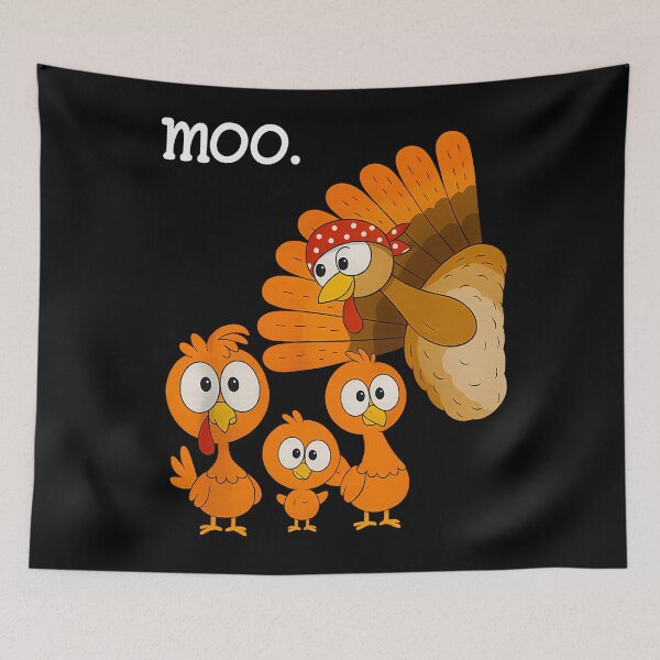 Item preview, Turkey Day Funny Holiday Moo Thanksgiving Cow 90s Festive designed and sold by rebeccathanuos.