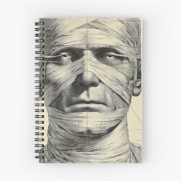 Item preview, Mummy Face with Geometric Elements designed and sold by lautir.