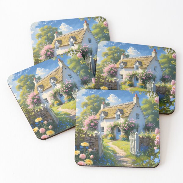 Item preview, Romantic Cottagecore Garden – Cozy Floral Countryside Art -2 designed and sold by SamartkitDesign.