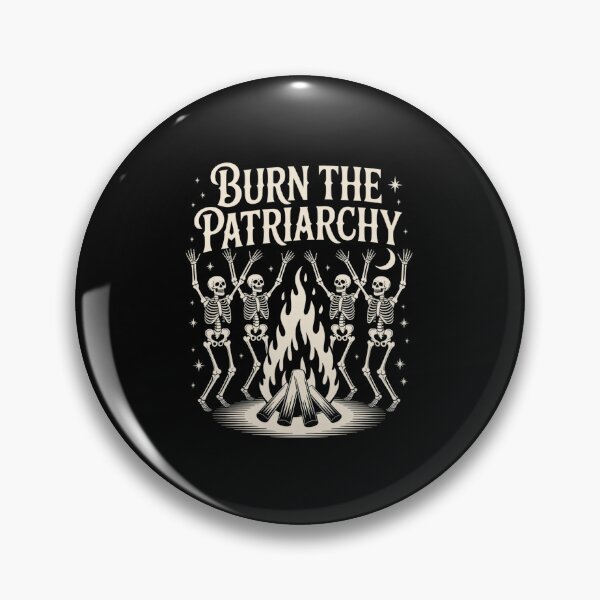 Item preview, Burn The Patriarchy Skeleton Feminist Halloween Spooky Fall designed and sold by Sandrhaus.