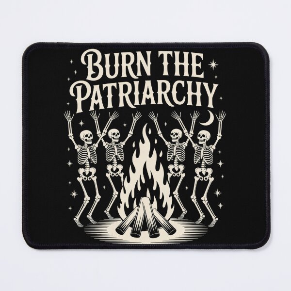Item preview, Burn The Patriarchy Skeleton Feminist Halloween Spooky Fall designed and sold by Sandrhaus.