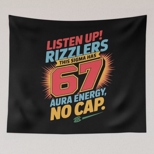 Item preview, Listen Up Rizzlers This Sigma Has 67 Aura Energy Six Seven  designed and sold by milanforbes.